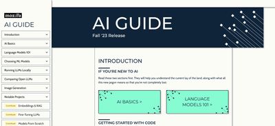 Mozilla's AI Guide Homepage